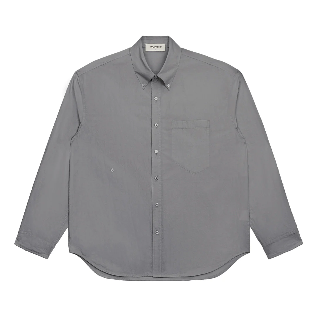 Oversized Cotton Button-Down Shirt - Image 7