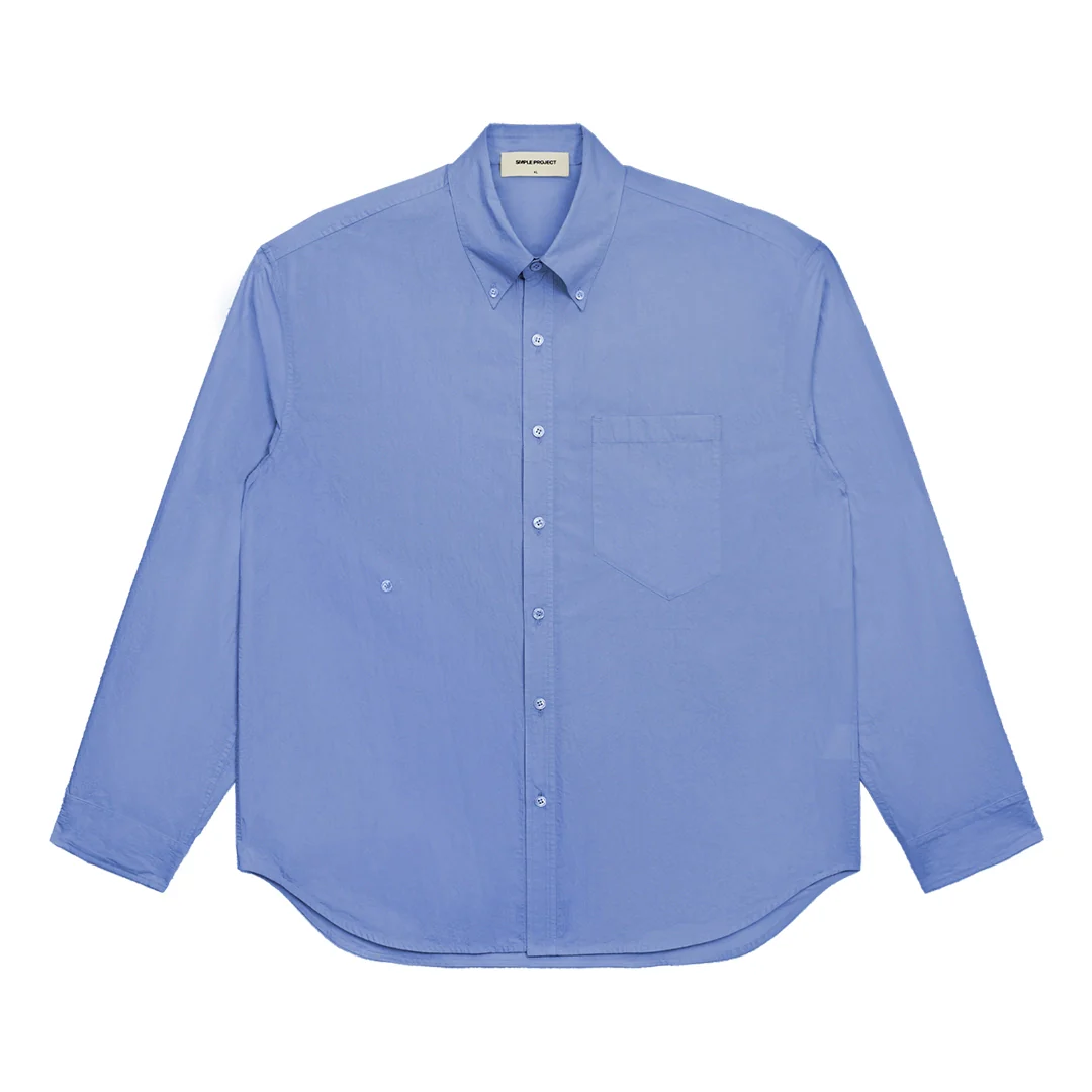 Oversized Cotton Button-Down Shirt - Image 8