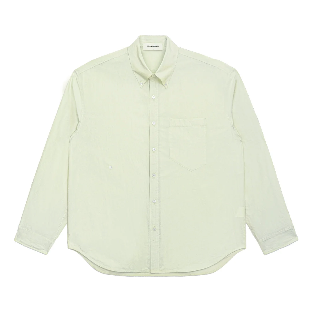 Oversized Cotton Button-Down Shirt - Image 9