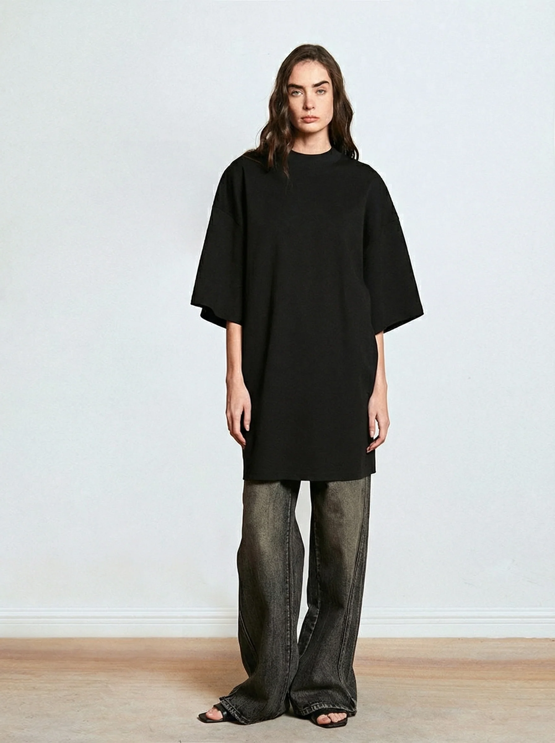 Oversized Cotton T-Shirt Dress - Image 5