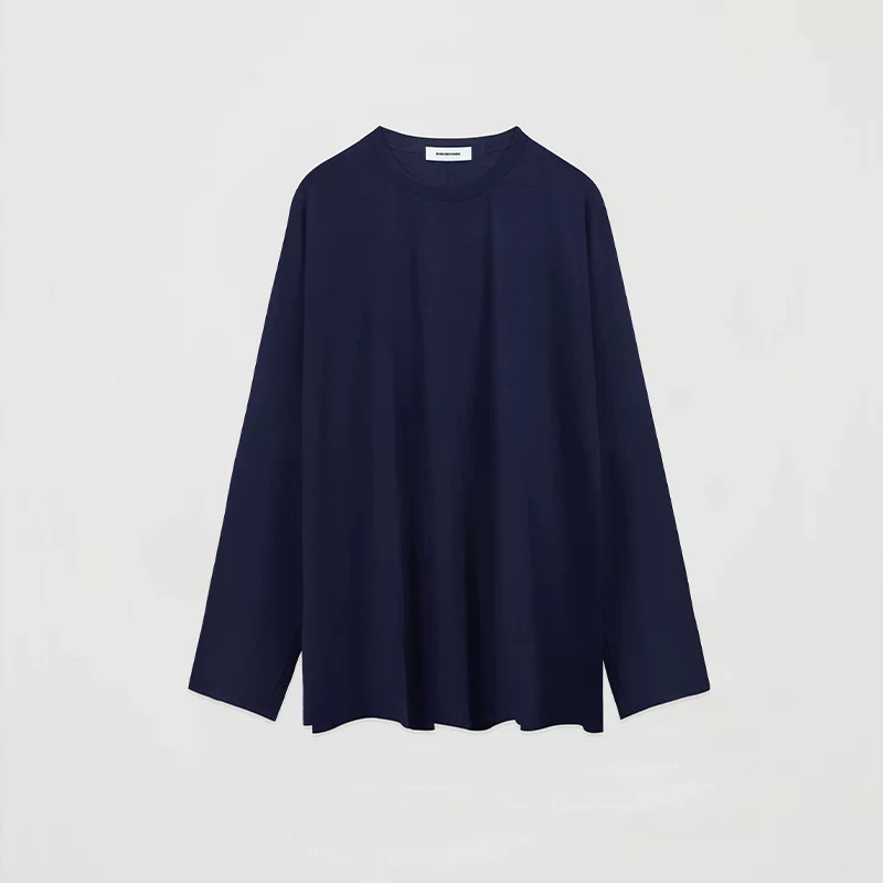 Oversized Crewneck Long Sleeve Tee - Image 5