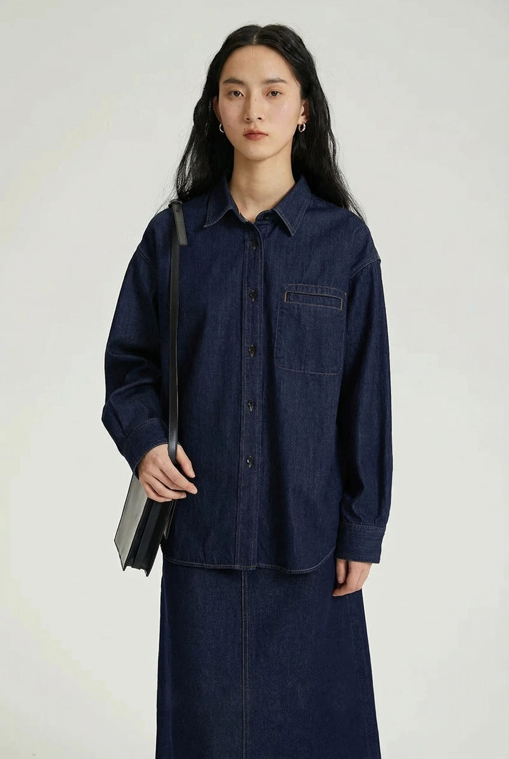 Oversized Denim Shirt