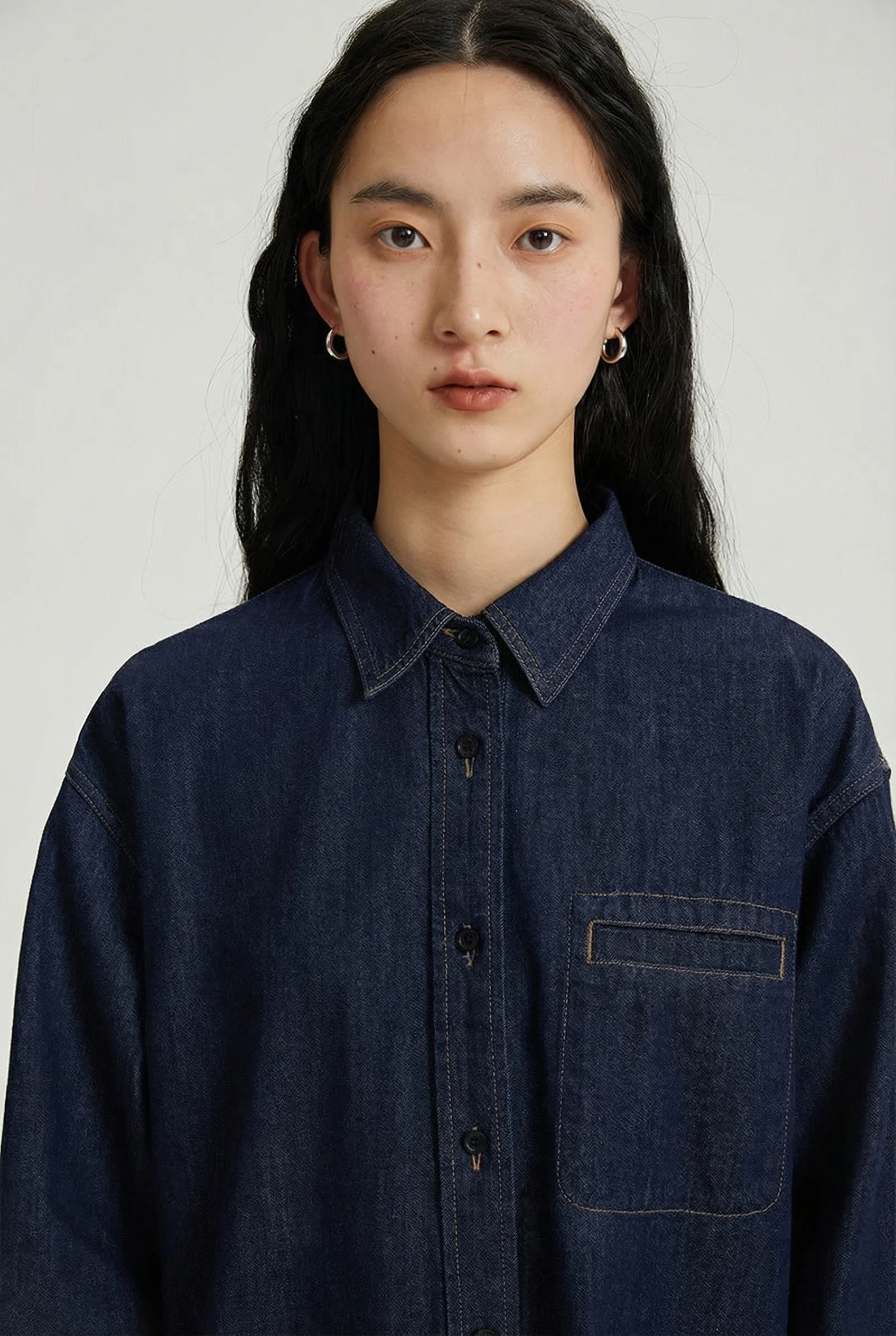 Oversized Denim Shirt - Image 3