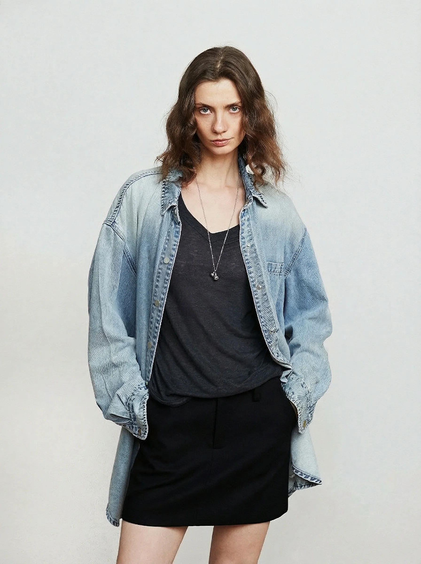 Oversized Denim Shirt - Image 4