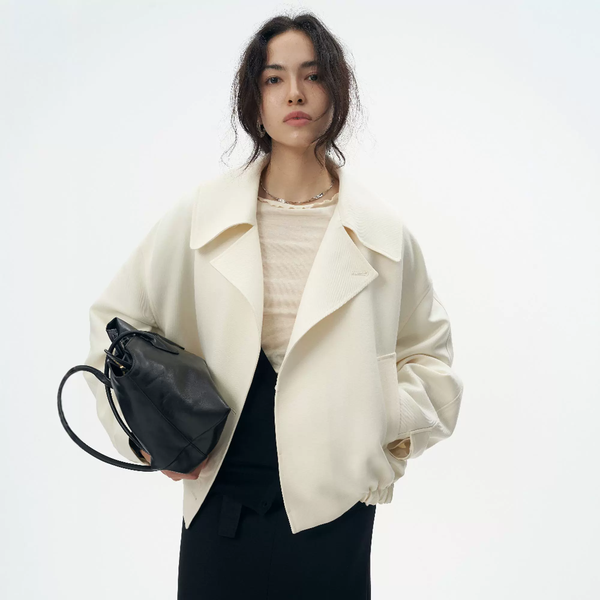 Oversized Double-Breasted Jacket - Image 2