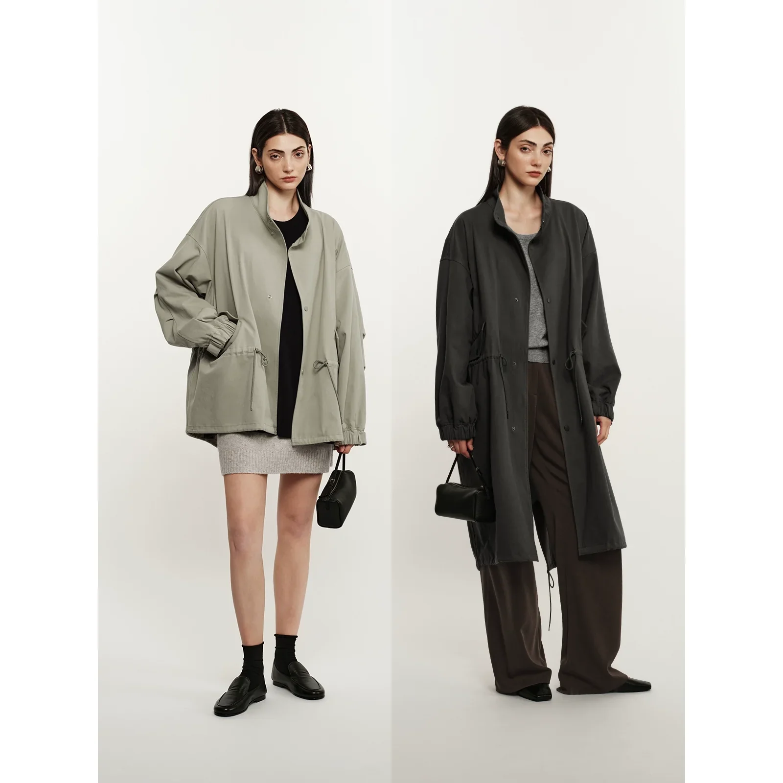 Oversized Drawstring Windbreaker - Image 2