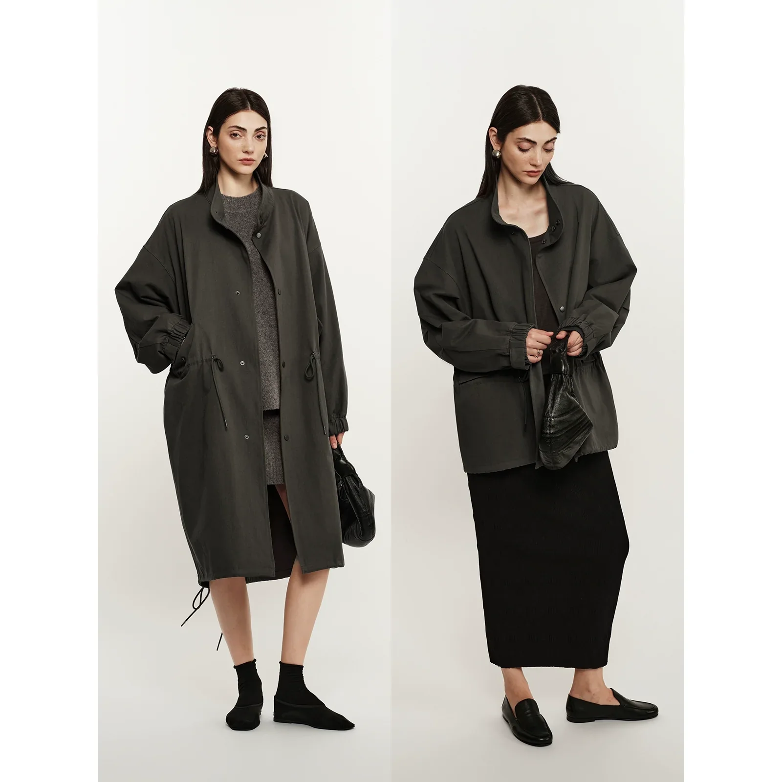 Oversized Drawstring Windbreaker - Image 4