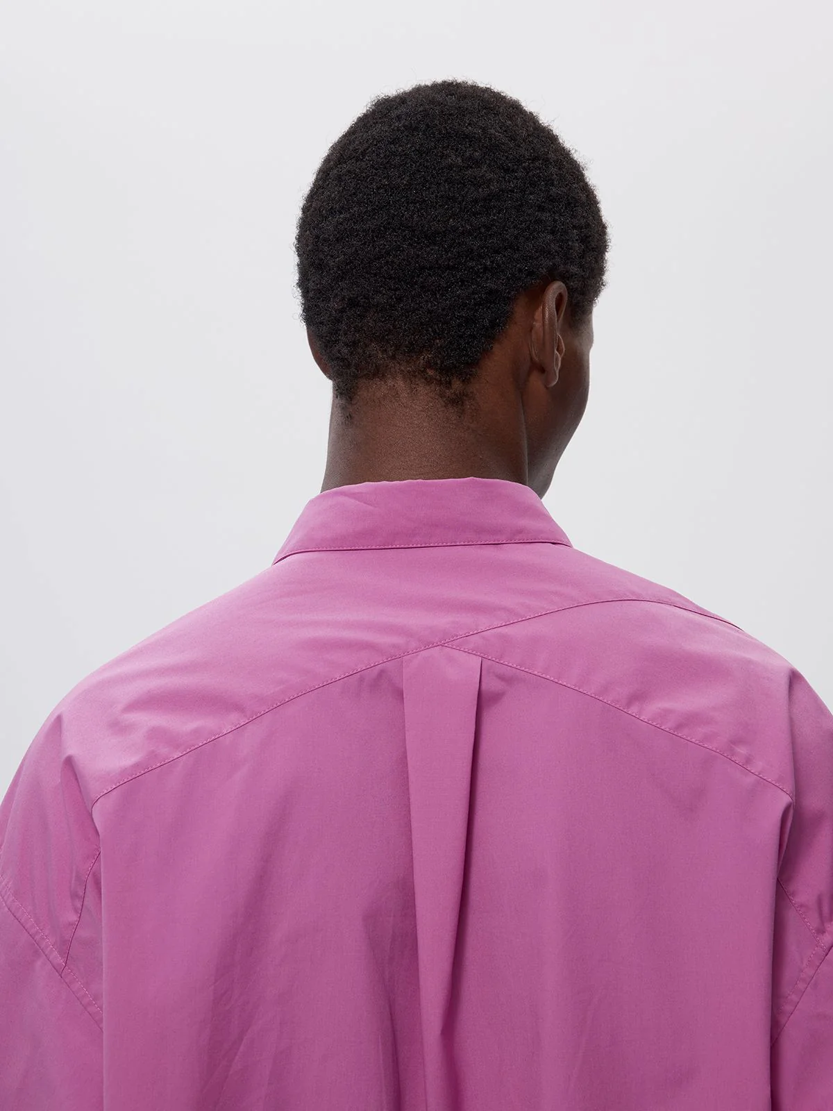 Oversized Fuchsia Button-Up Shirt - Image 6