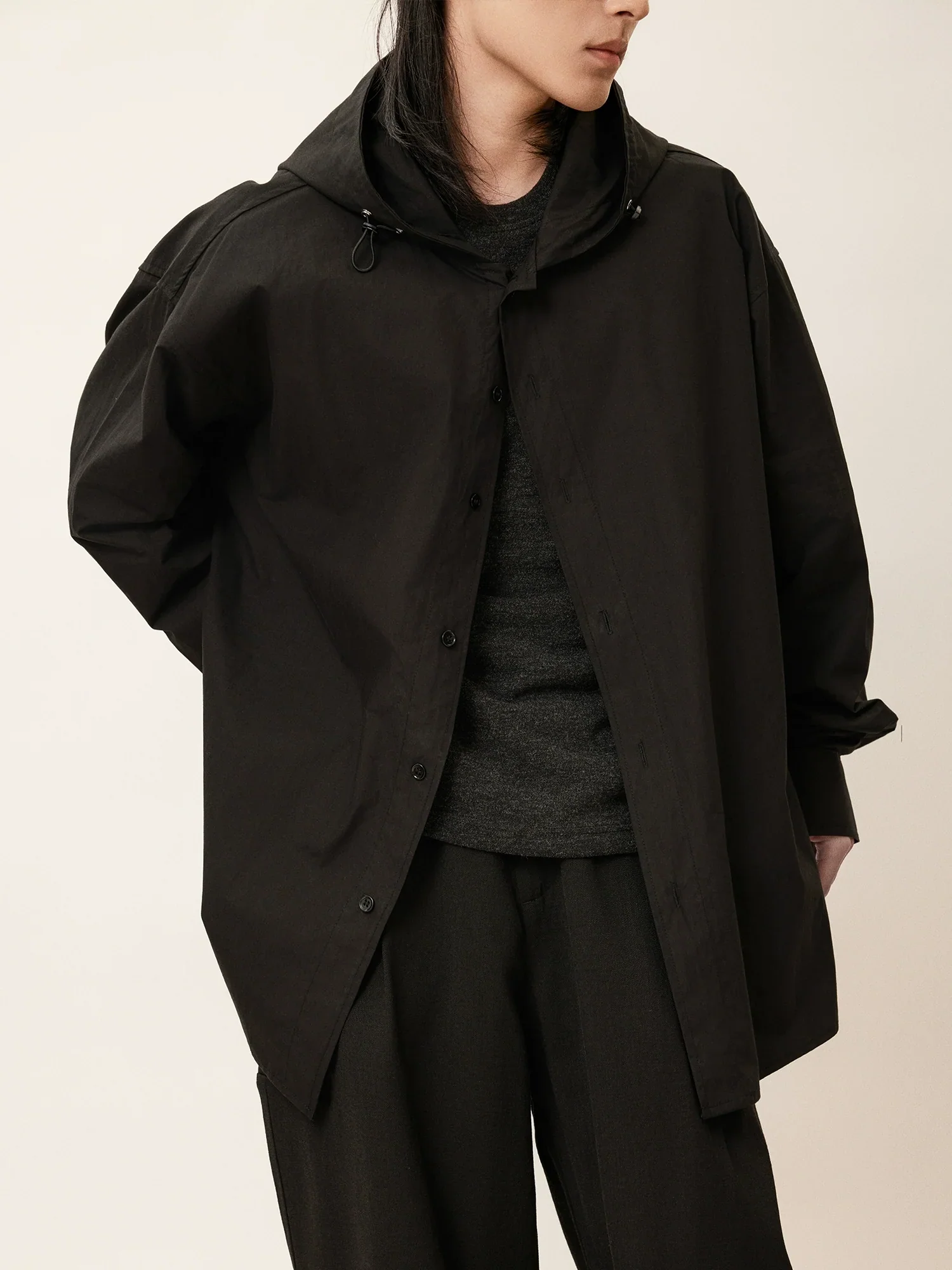 Oversized Hooded Shirt Jacket - Image 5