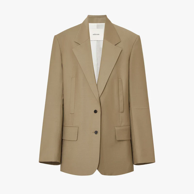 Oversized Khaki Blazer - Image 5