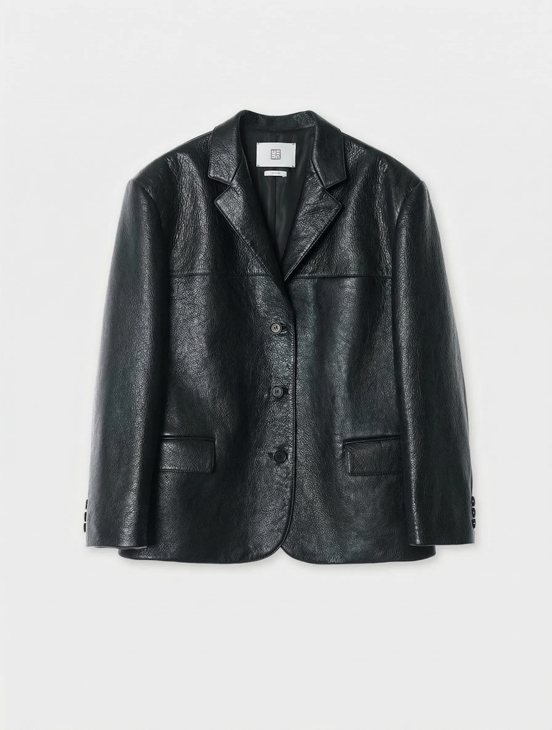 Oversized Leather Blazer - Image 7