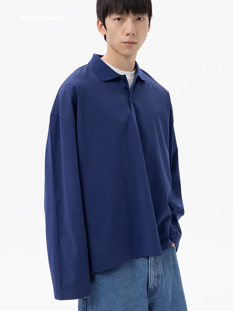 Oversized Long-Sleeve Polo - Image 3