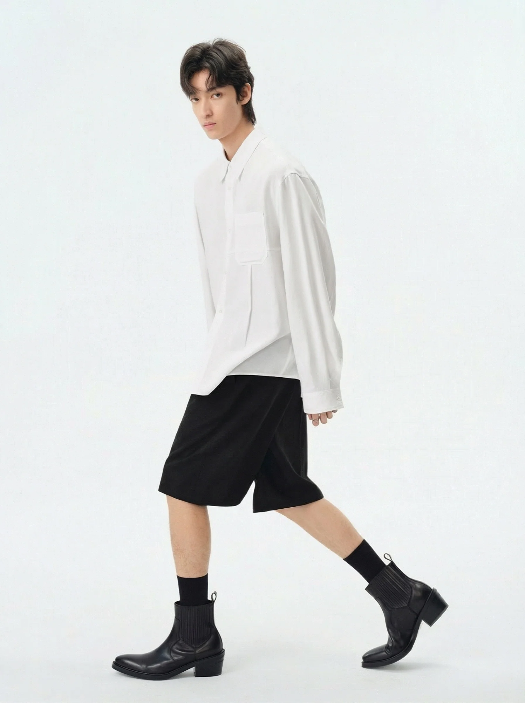 Oversized Lyocell-Linen Shirt
