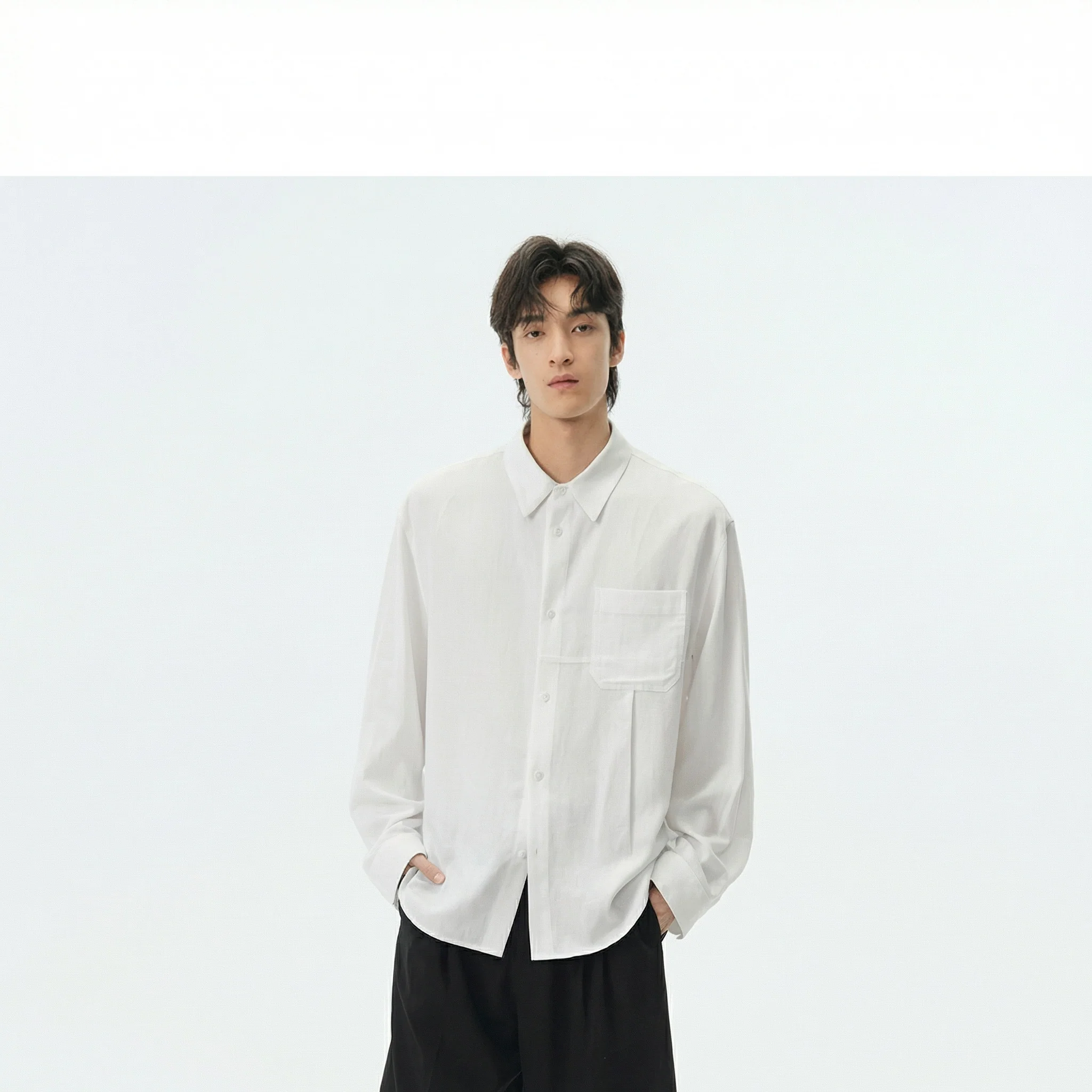 Oversized Lyocell-Linen Shirt - Image 3