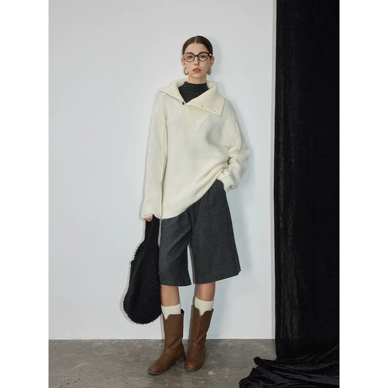 Oversized Mohair Wool Sweater