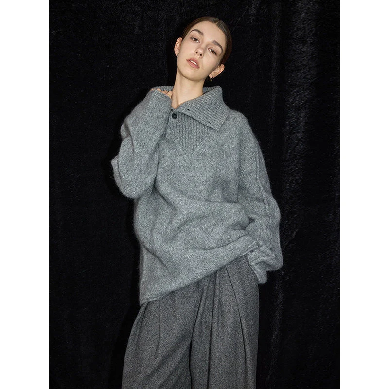 Oversized Mohair Wool Sweater - Image 3