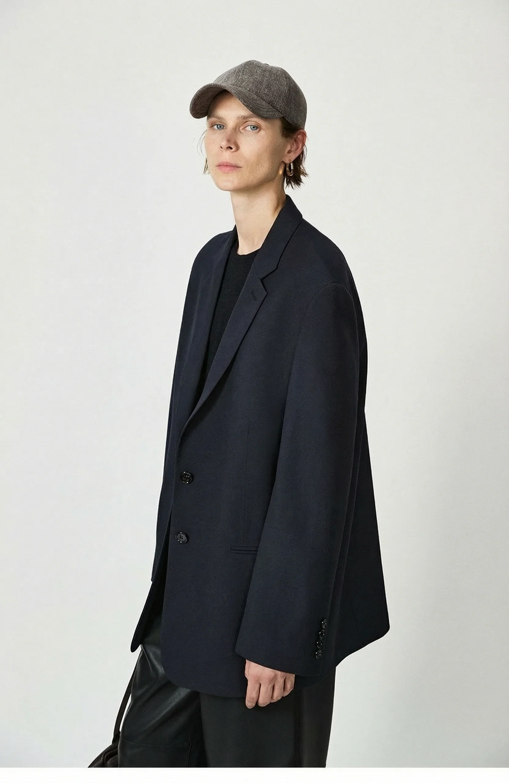 Oversized Notch Blazer - Image 2