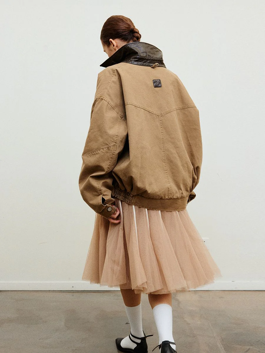Oversized Plaid Jacket - Image 4