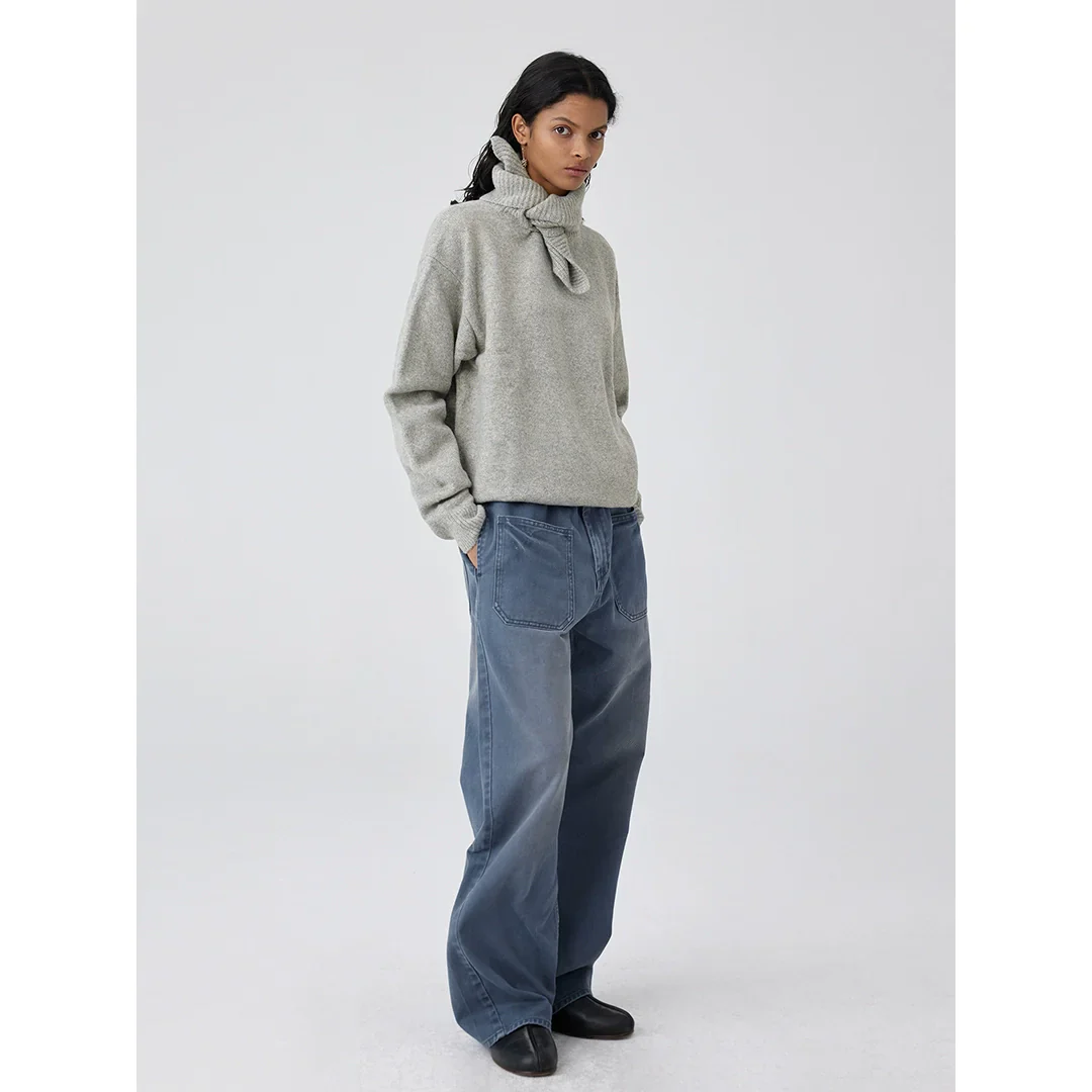 Oversized Shawl-Collar Sweater - Image 3