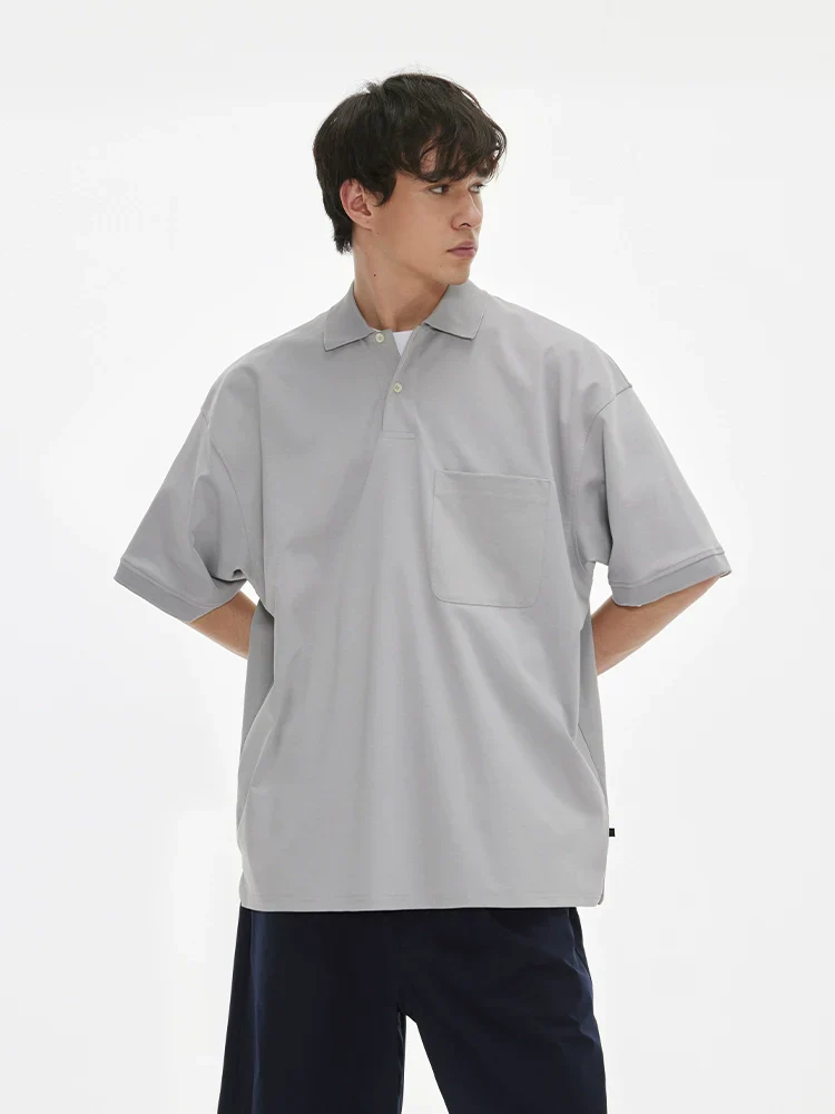 Oversized Stretch Pique Polo