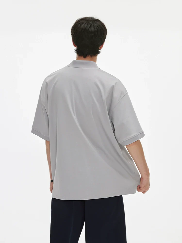 Oversized Stretch Pique Polo - Image 2