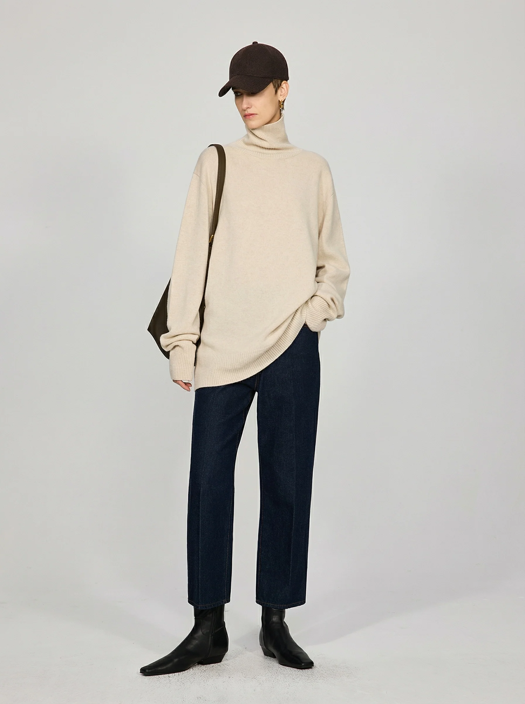 Oversized Turtleneck Sweater - Image 2