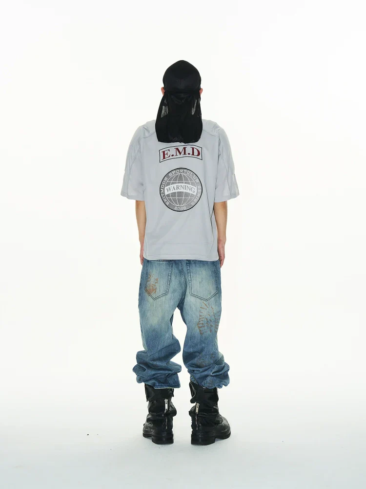 Oversized V-Neck Graphic Tee - Image 3