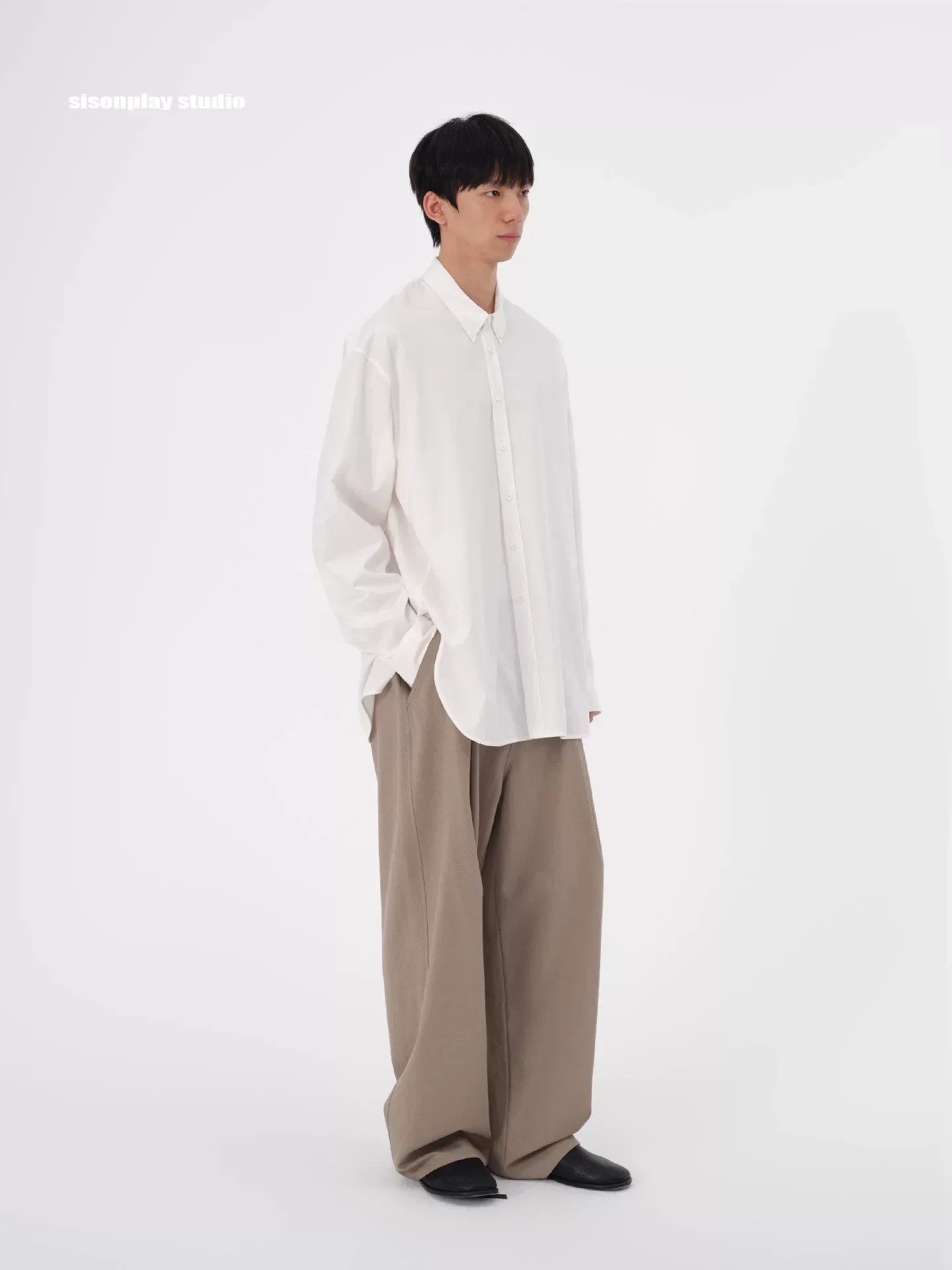Oversized White Button-Up Shirt - Image 2