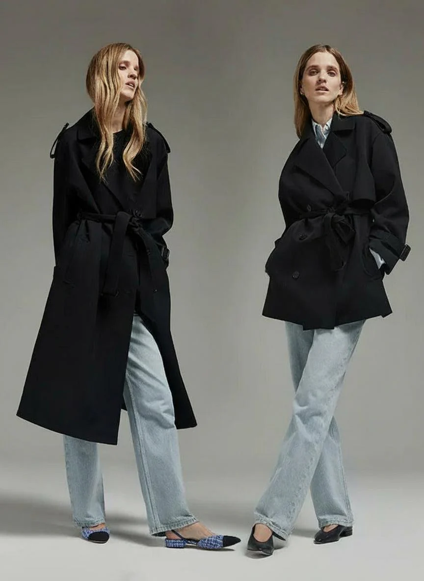 Oversized Wool Trench Coat - Image 5