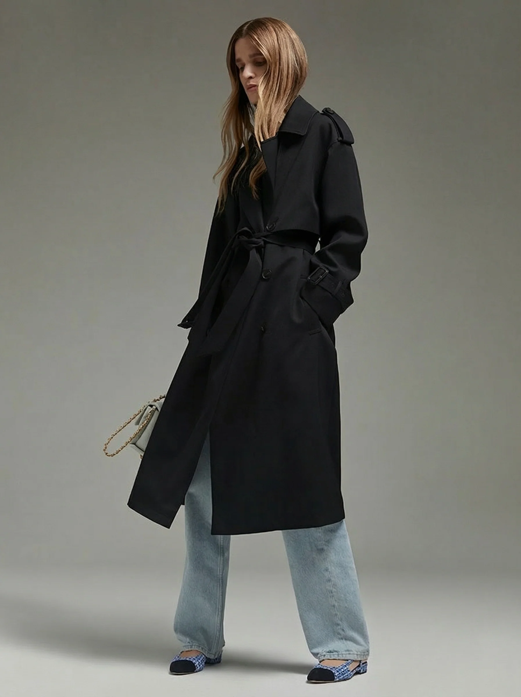 Oversized Wool Trench Coat - Image 7