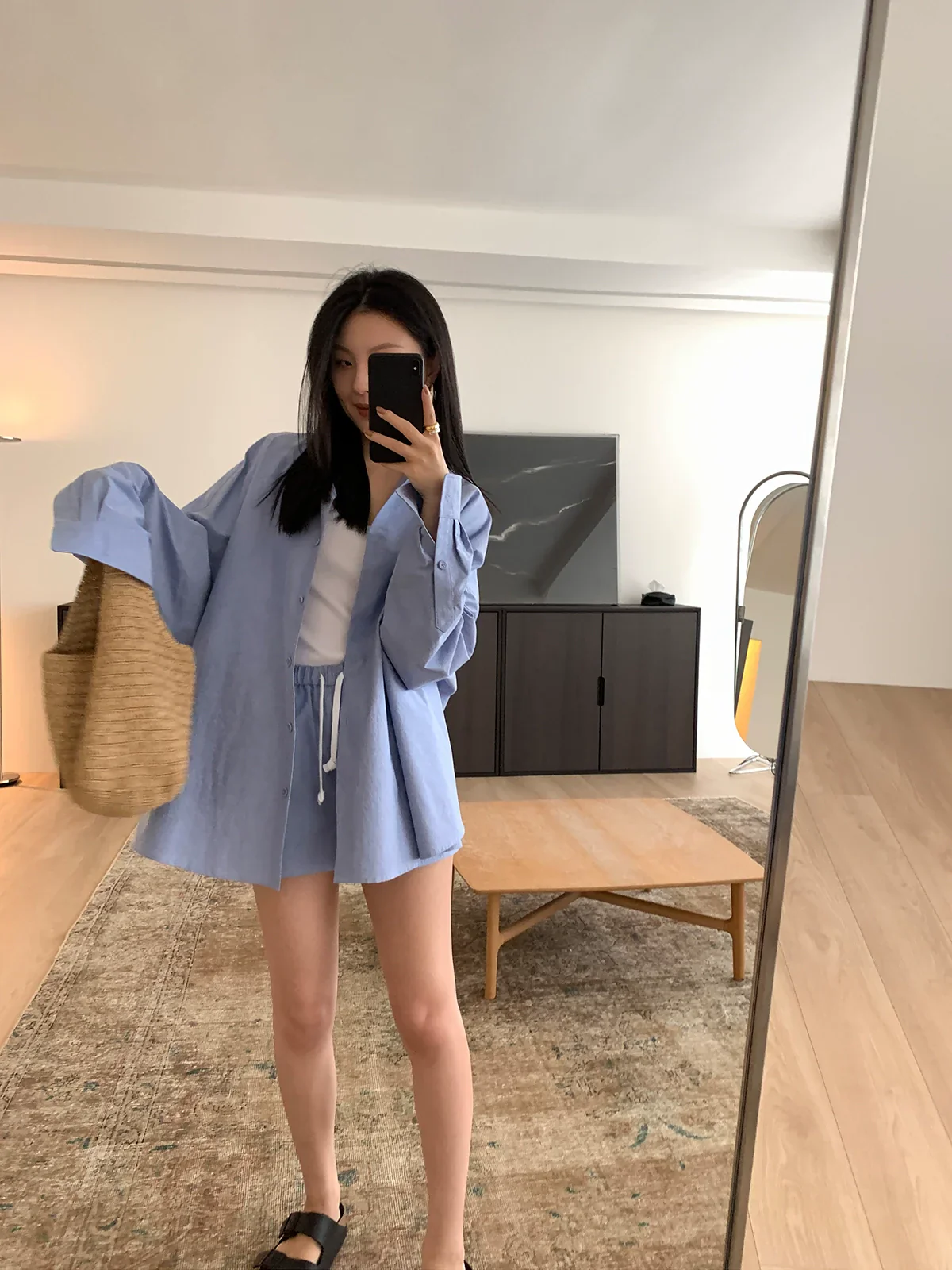 Oxford Shirt & Shorts Set
