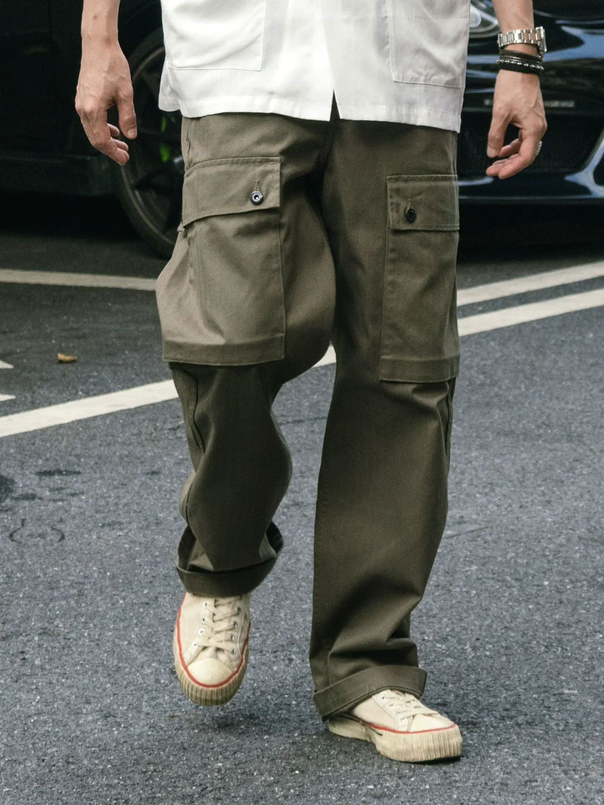 P44 Herringbone Cargo Pants