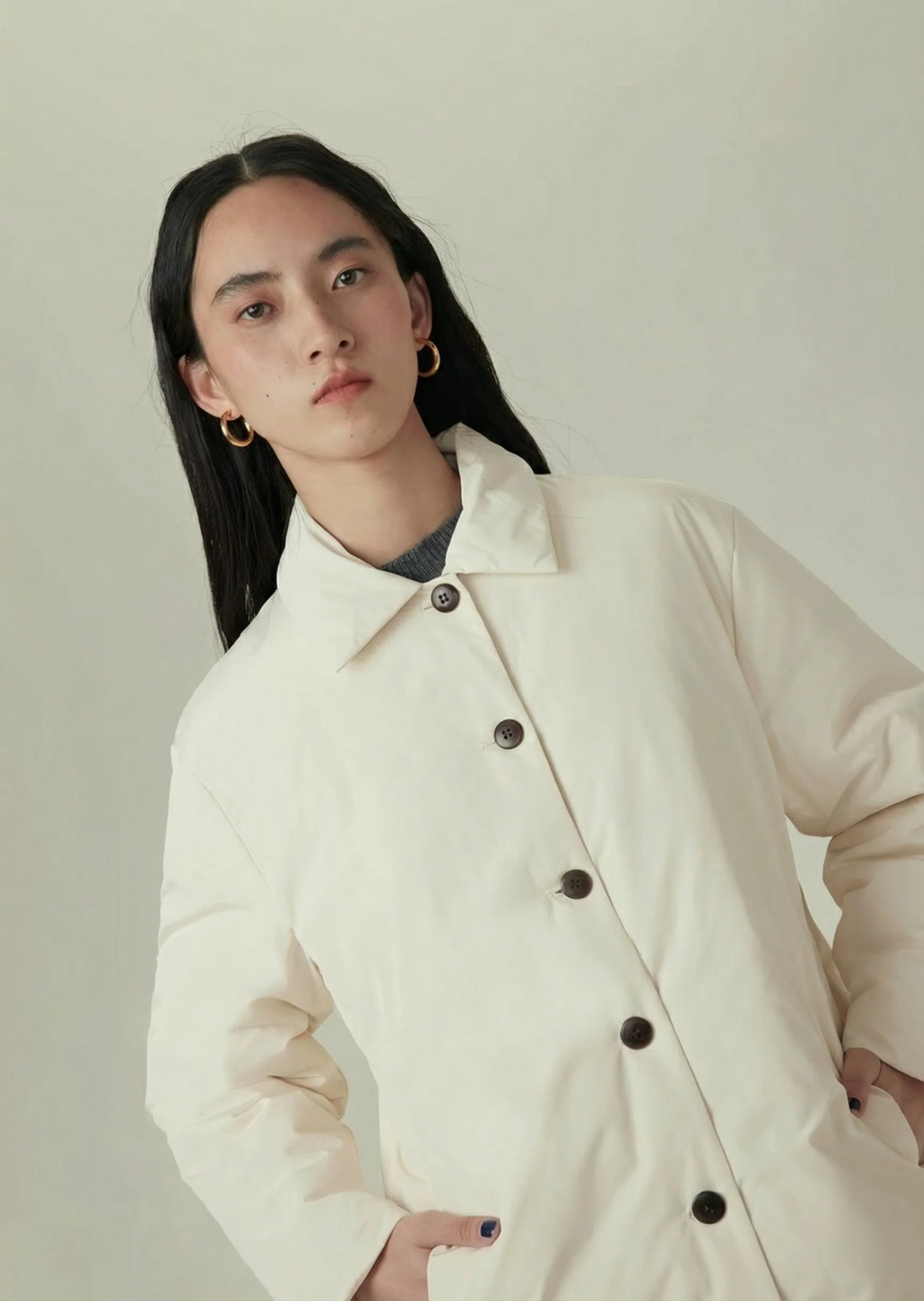 Padded Button Coat - Image 3