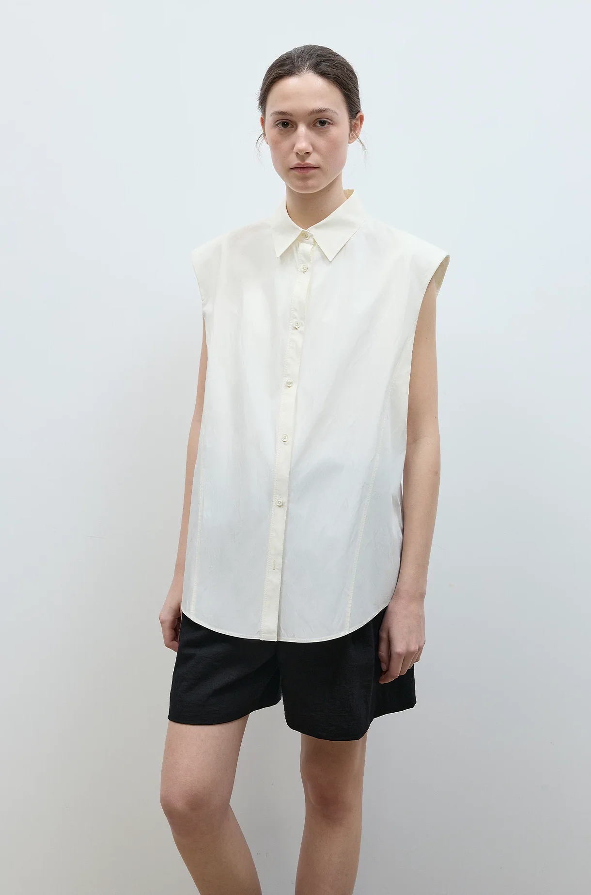 Padded Sleeveless Shirt - Image 4