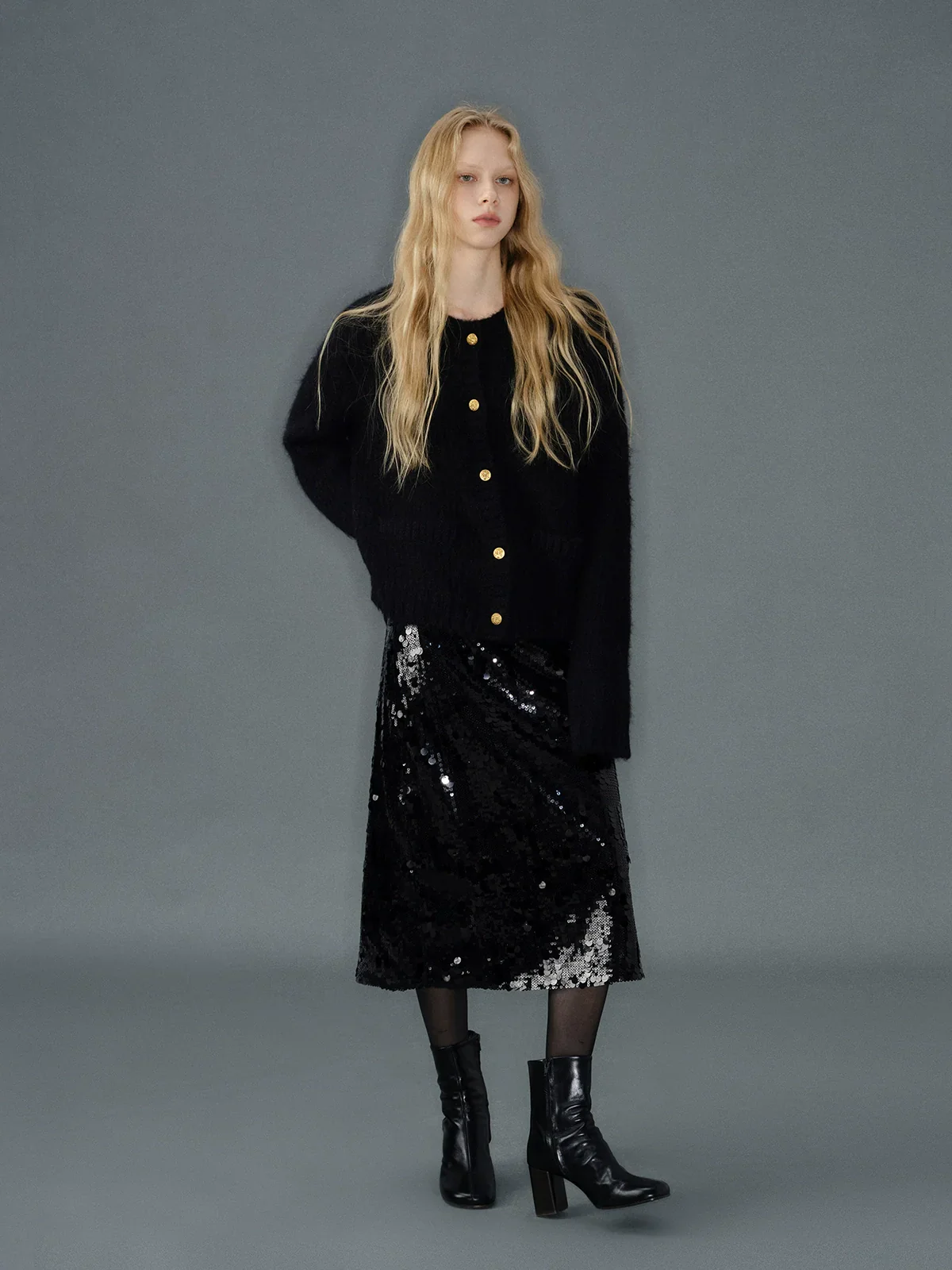 Paillette Midi Skirt - Image 3