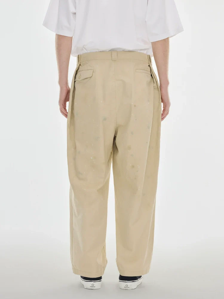 Paint-Splatter Pleated Trousers - Image 2