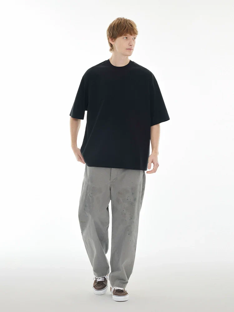 Paint-Splatter Pleated Trousers - Image 5
