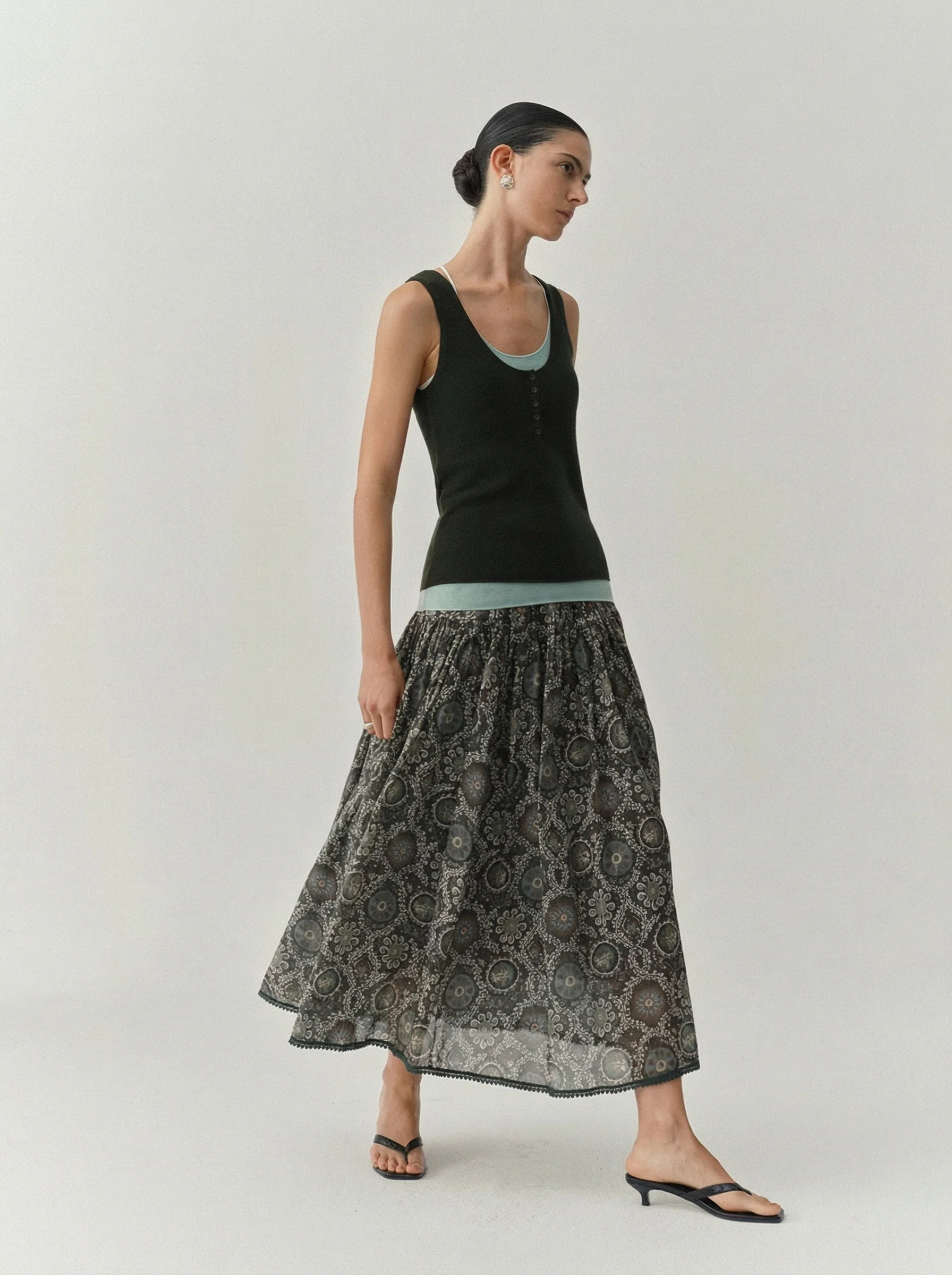 Paisley Medallion Maxi Skirt - Image 3