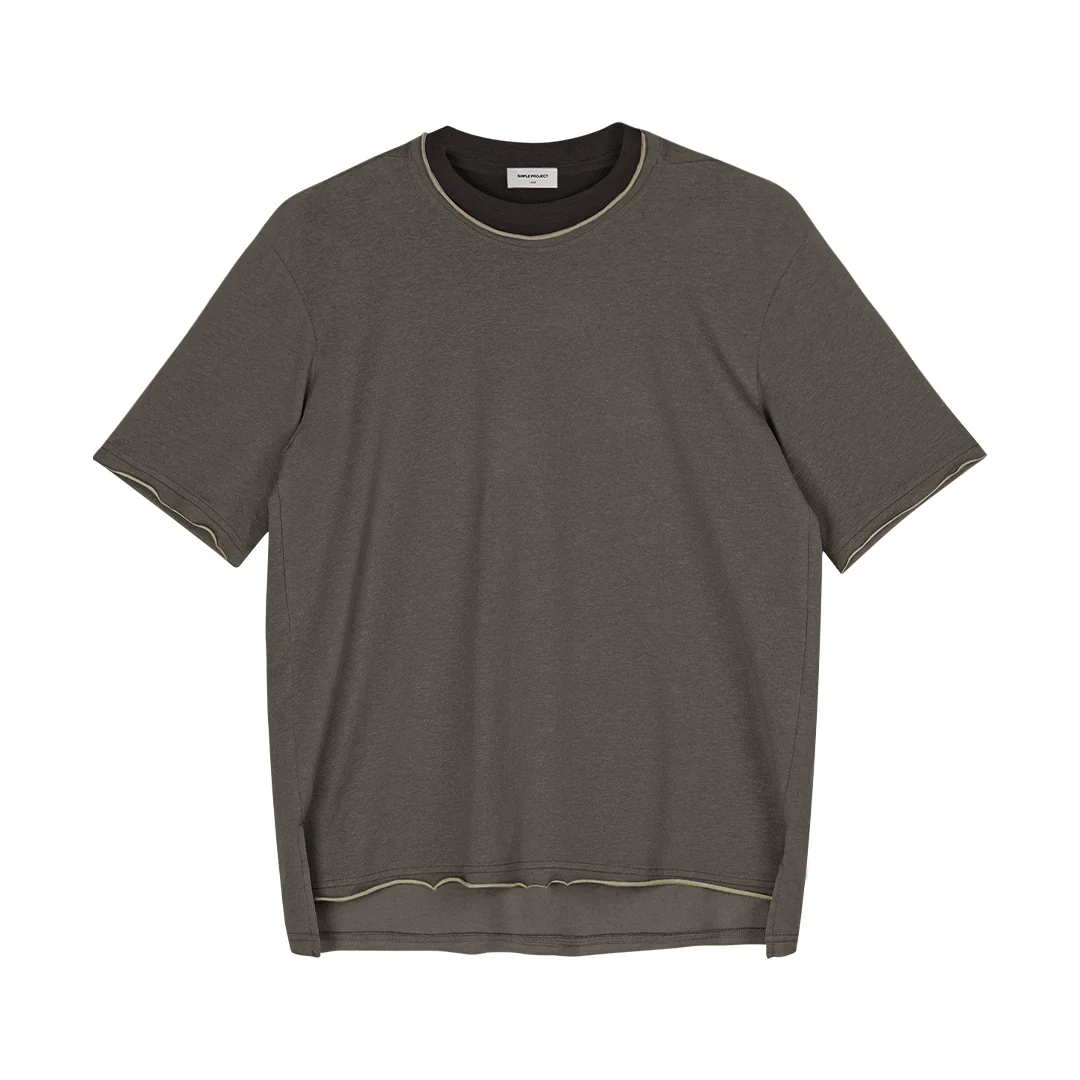 Paneled Collar T-Shirt - Image 7
