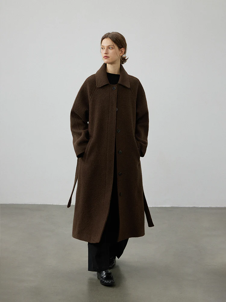Paneled Single-Button Wool Coat - Image 3