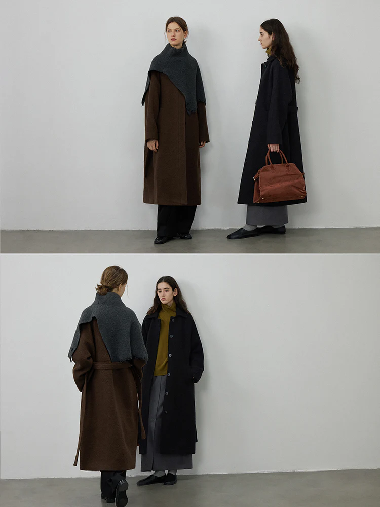 Paneled Single-Button Wool Coat - Image 4