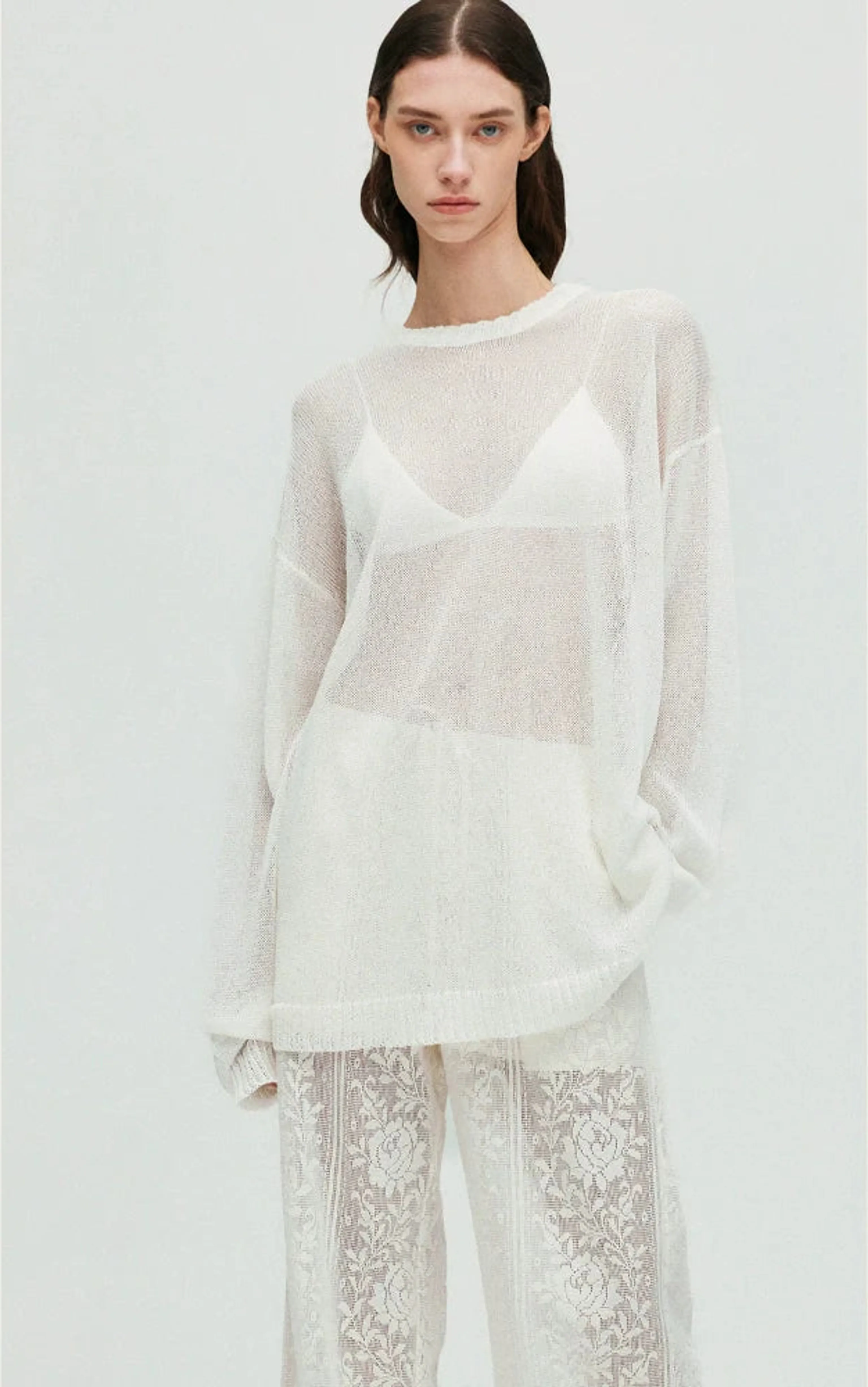 Paper Gauze Loose Blouse - Image 4