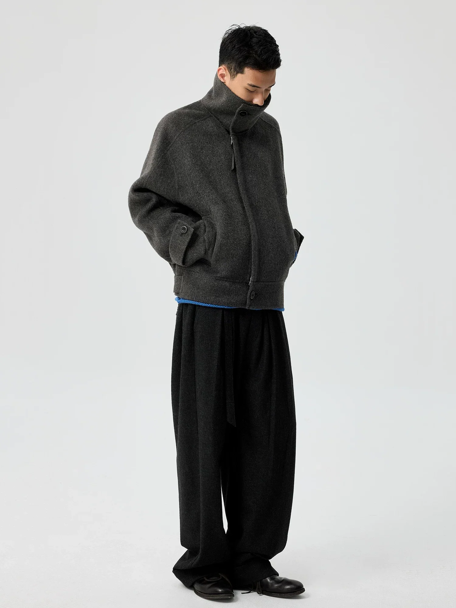 Paperbag Wide-Leg Trousers - Image 2
