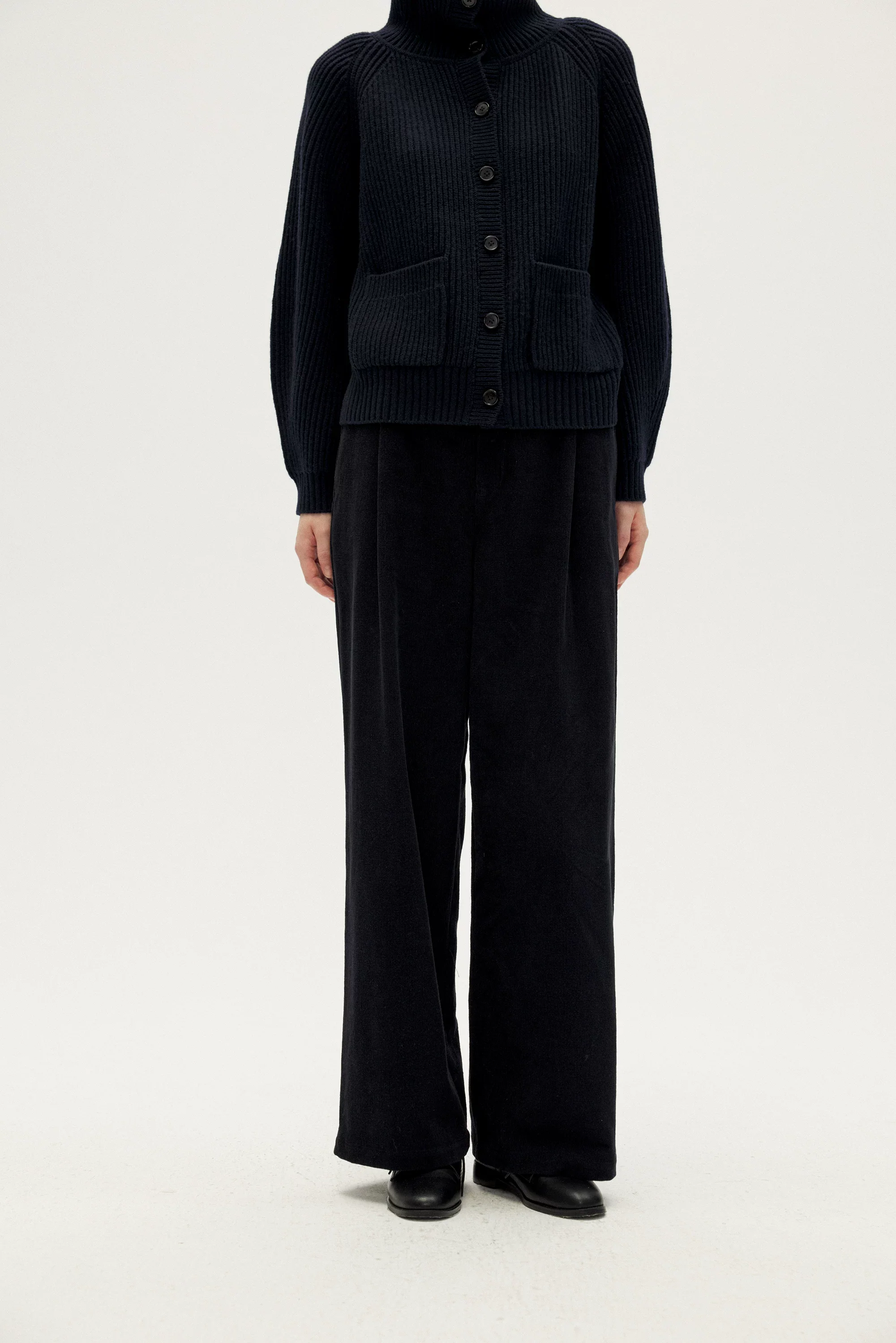 Patch Pocket Wide-Leg Trousers - Image 3