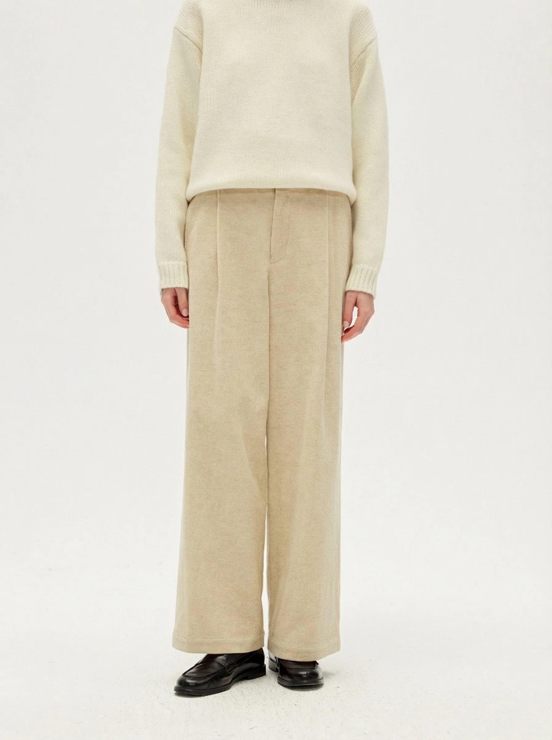 Patch Pocket Wide-Leg Trousers - Image 4