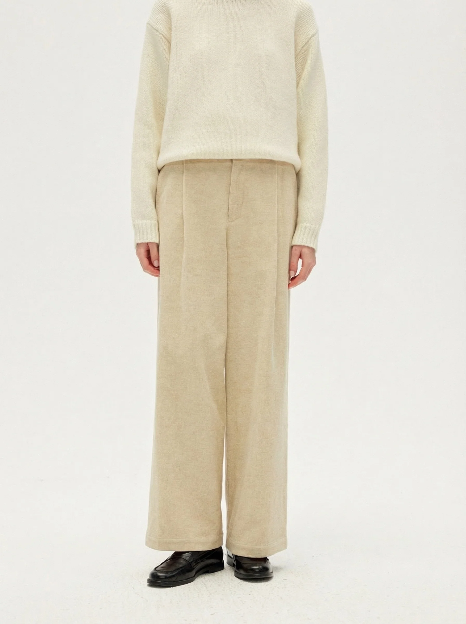 Patch Pocket Wide-Leg Trousers - Image 7
