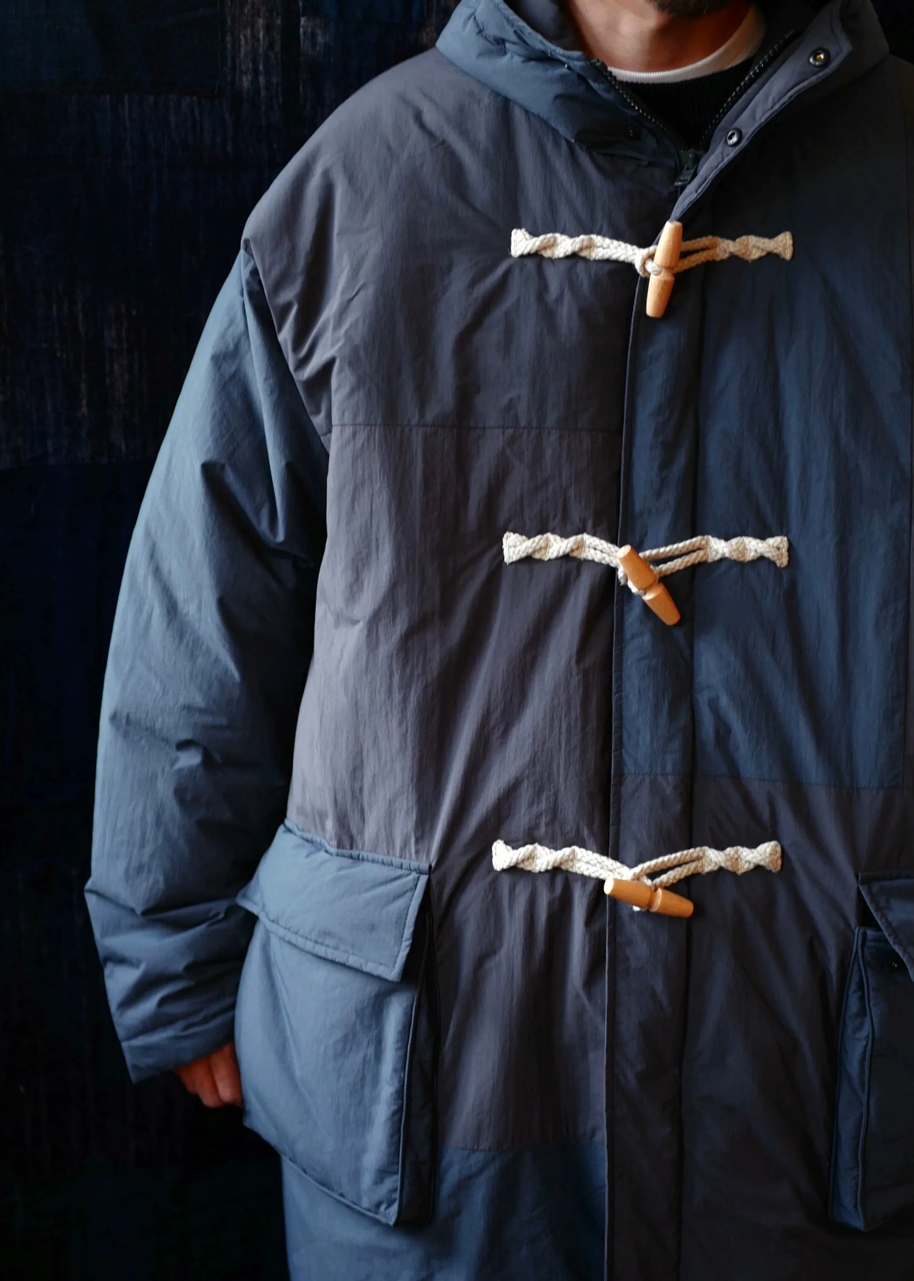 Patchwork Duffle Coat - Image 5