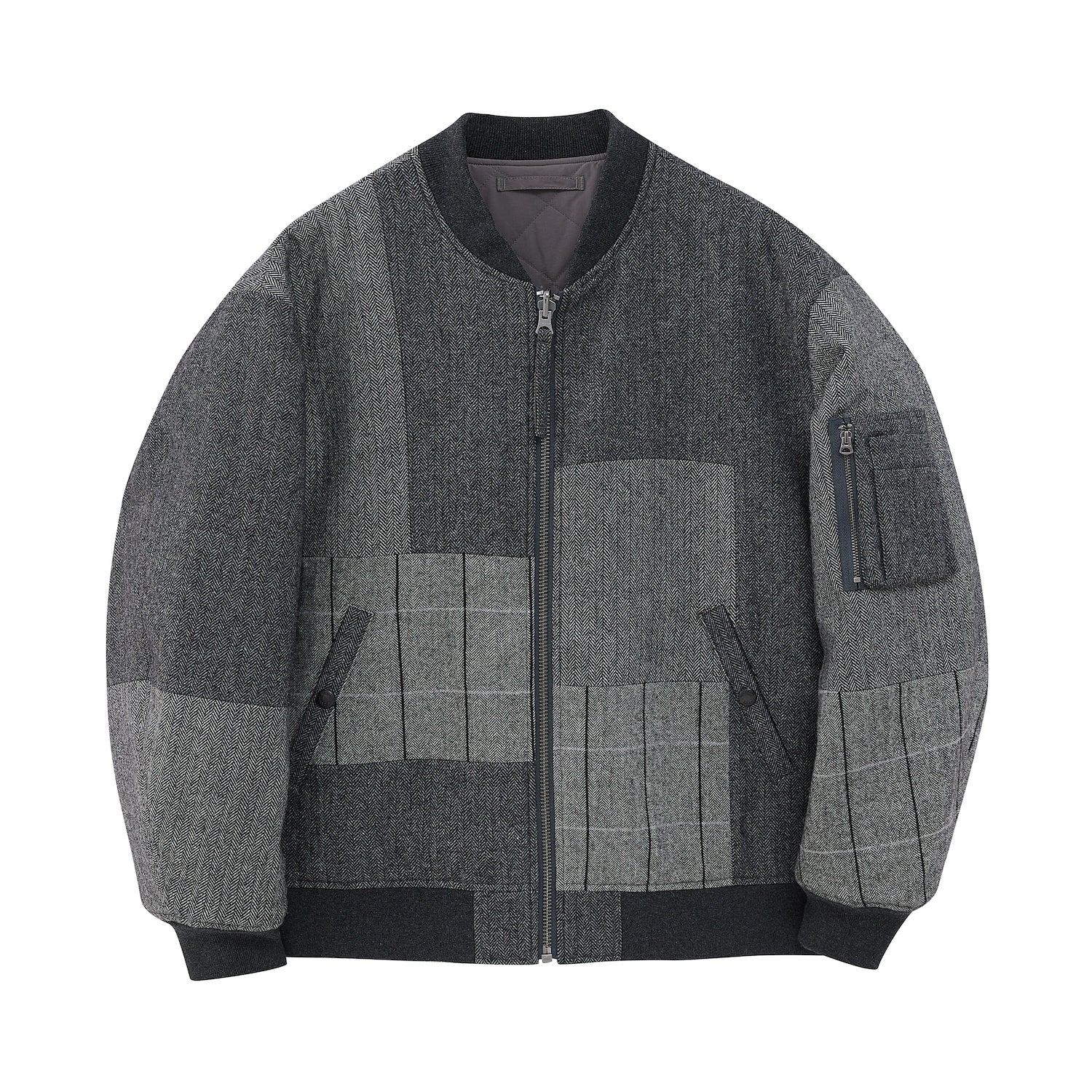 Patchwork Flight Jacket - Image 5
