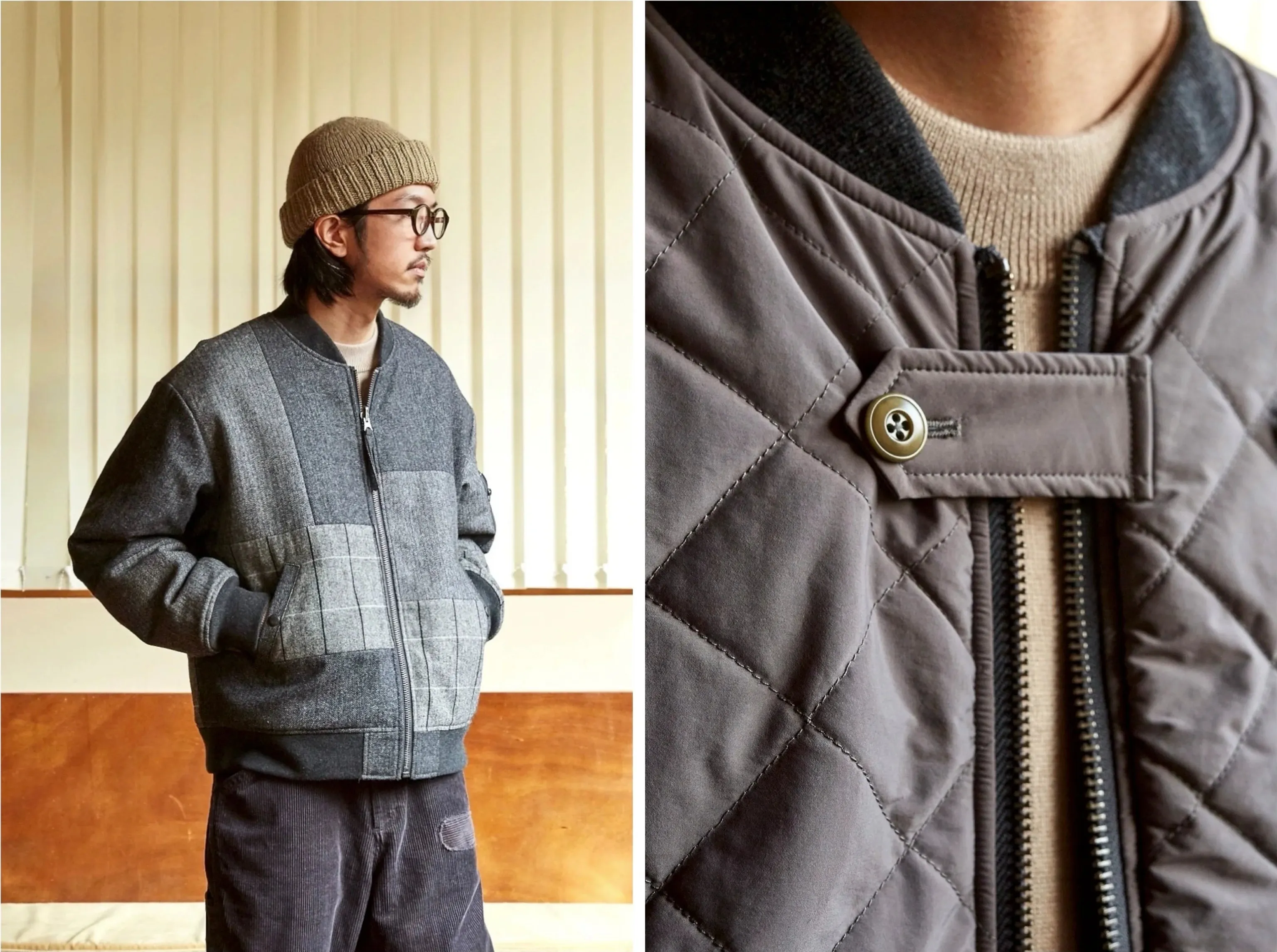 Patchwork Flight Jacket - Image 6