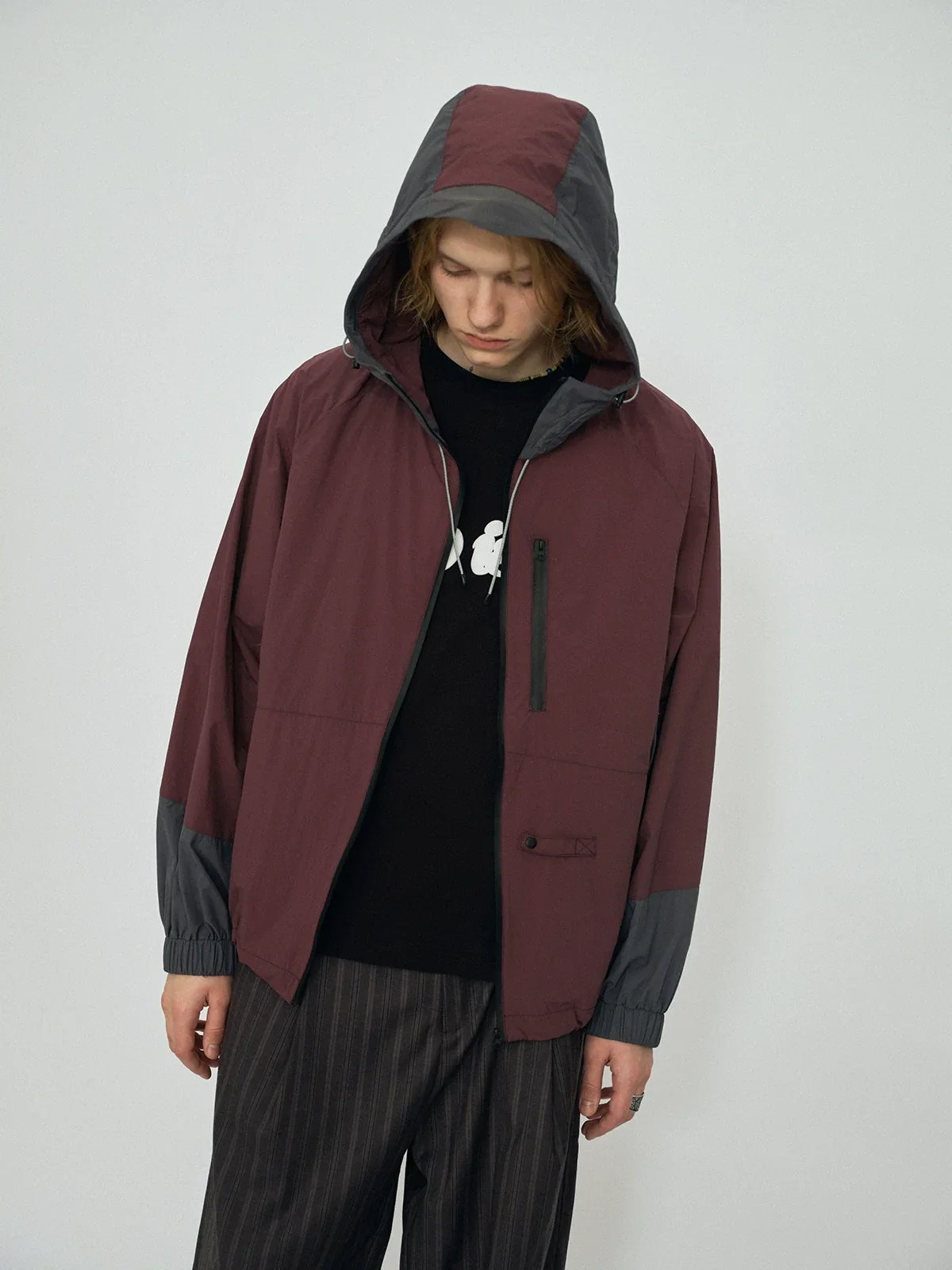 Patchwork Hooded Jacket